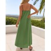 Bohemian sleeveless spaghetti strap dress