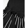 Crew Neck Rib Knit Tie Waist Sleeveless Midi Dress