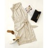 Modern Satin Sleeveless Halter Neck Mini Dress