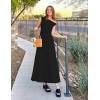 Sleeveless One Shoulder Pocket Dress