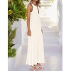 Sleeveless round neck hollow knitted camisole dress