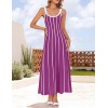 Summer Sleeveless Striped A-Line Midi Dress