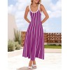 Summer Sleeveless Striped A-Line Midi Dress