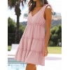 Summer V-neck sleeveless mini dress