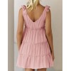 Summer V-neck sleeveless mini dress
