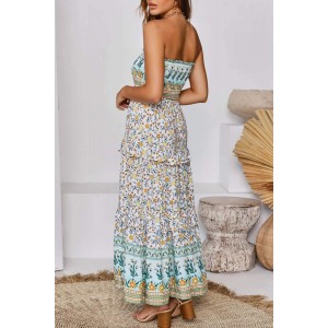 Women's off-shoulder high waist dress
